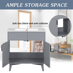 Bathroom vanity Set with Sink, Combo Cabinet, Bathroom Storage Cabinet