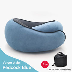 Memory Foam Neck Travel Pillow: Soft, 360° Head Support, for Home, Plane & Car