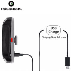 ROCKBROS Bicycle Light Bike Cycling Waterproof Taillight 30 LED Super Light With USB Rechargable Safety Night Riding Rear