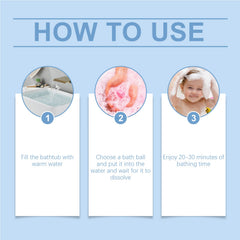 Children's Bath Bath Ball Children's Bath Moisturizes Bubble Fragrance Plant Fragrance Cleans Skin