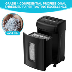 PAPER SHREDDER CROSS CUT LARGE CAPACITY HIGH SECURITY