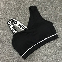 New Letter Cut Out Sports Bra Women Fitness Yoga Push up  Gym Padded Sports Top Athletic Sexy  Workout Running Clothing P165