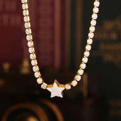 Pendant inlaid with zircon pendant necklace women's necklace high-end accessory
