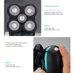 Electric Shaver Shaving Head Machine Five-Blade Self-Service Bald Head Rechargeable Waterproof Washing Razor