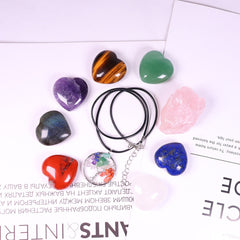 Natural crystal quartz Seven Chakra Crystal Love gemstone Healing stone mineral specimen box Collection