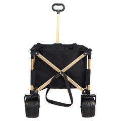 Folding Wagon Heavy Duty Utility Beach Wagon Cart for Sand with Big Wheels