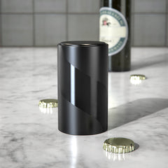 Push Type Beer Bottle Opener Black Mini Time Saving And Labor Saving Beer Bottle Opener Can Open The Lid With One Press