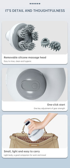 Head Massage Health Care Antistress Relax Body Massagem Deep Tissue Electric Vibrating Head Massager Hair Scalp Massager