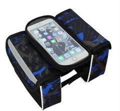Bicycle Bag Mountain Bike Front Beam Bag Touch Screen Mobile Phone Bag Big Saddle Bag Frame Tube Bag Riding Equipment