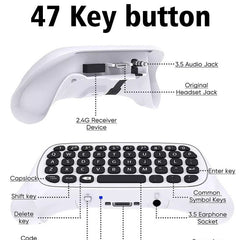 Suitable for Xbox One series game controllers wireless keyboard Xbox Series S/X input keyboard with joystick