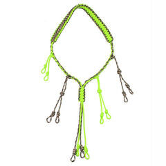 Hunting Decoy Rope Hunting Duck Call Lanyard Cord Hunter Game Whistle Lanyard Hunting Decoy Rope with 12 Adjustable Loops Rings