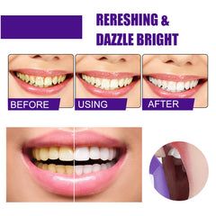 V34 Purple Toned Tooth Mousse Toothpaste Teeth Cleaning Stains Smoke Tartar Oral Care
