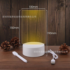 Take Down Notes And Light Up Your Space Transparent Luminous Acrylic Noteboard