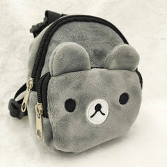 Pet Dog Backpack Durable Puppy Self Carry Backpack Adjustable Leash Cartoon Portable Harness Teddy Dog Outdoor Snack Bag