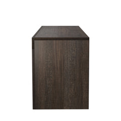 20 minutes quick assembly brown simple modern TV stand Brown TV bracket with LED Color Changing Lights for Living Room