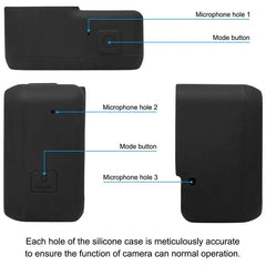 Go Pro Accessories Action Camera Case Protective Silicone Case Skin +Lens Cap cover for GoPro Hero 6 5 Black Hero 6 Camera