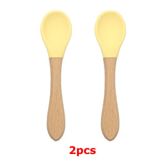 Baby Silicone Tableware Strong Sucker Water Bowl Spoon Set Children Suction Bowl Baby Food Bowl Baby Feeding Tableware