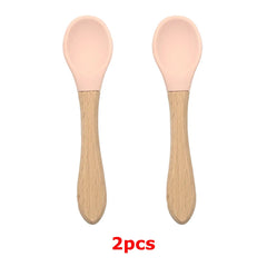 Baby Silicone Tableware Strong Sucker Water Bowl Spoon Set Children Suction Bowl Baby Food Bowl Baby Feeding Tableware
