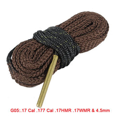 Hunting Gun Bore Cleaner Snake.22 Cal.223 Cal.38 Cal& 5.56mm,7.62mm,12GA Rifle Cleaning Kit Tool Rifle Barrel Calibre Snake Rope