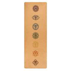 183X68cm Natural Cork TPE Yoga Mat For Fitness 5mm Sports Mats Pilates Exercise Pads Non-slip Yoga mats With Position Body Line
