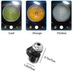 LED Mobile Phone Microscope 30X Cell Phone Clip Magnifying Glass Digital Microscope HD Camera for Smartphone PCB Inspection Tool