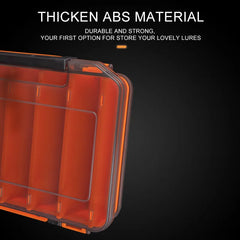 Kingdom Fishing Box 12 14 compartments Fishing Accessories lure Hook Boxes storage Double Sided High Strength Fishing Tackle Box