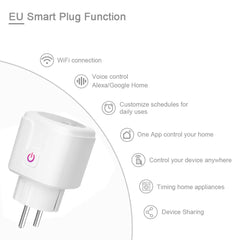 WiFi Smart Plug EU US UK Adaptor Wireless Remote Voice Control Power Energy Monitor Outlet Timer Socket for Alexa Google Home