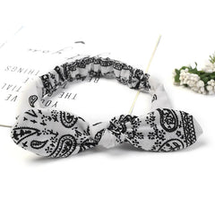 New Women Suede Soft Solid Print Headbands Vintage Cross Knot Elastic Hairbands Bandanas Girls Hair Bands Hair Accessories