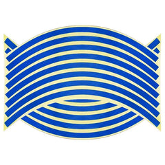 16 Pcs Strips Wheel Stickers And Decals 18 Reflective Rim Tape Bike Motorcycle Car Tape 5 Colors Car Styling