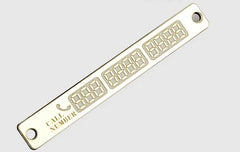 Temporary Car Parking Card Telephone Number Card Notification Night Light Sucker Plate Car Styling Phone Number Card