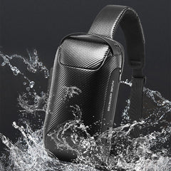 Bange Men's New Chest Bag Messenger Waterproof Shoulder Bag USB Business Trend Shoulder Bag Chest Bag