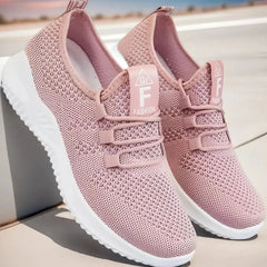 Breathable Mesh Lace Up Athletic