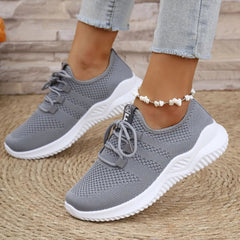 Breathable Mesh Lace Up Athletic
