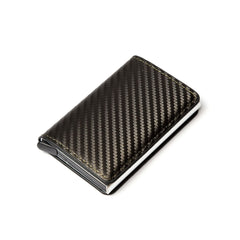Carbon Fiber Anti-Magnetic Card Case Aluminum Alloy Card Box RFID Anti-Magnetic Wallet Card Holder