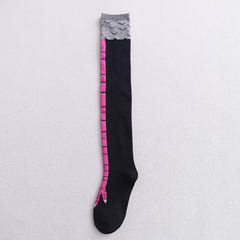 Chicken Claw Socks Women's Over Knee Socks Ostrich Pattern Knee Legs Chicken Feet Long Tube