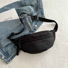 Crossbody bag women's casual bag canvas bag waist bag trendy sports chest bag