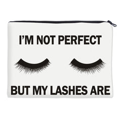Deanfun Cosmetic Bags 3D Printed Eyelash with Letter Necessaries for Women Travelling