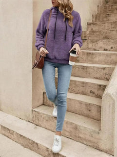 Drawstring Long Sleeve Hoodie