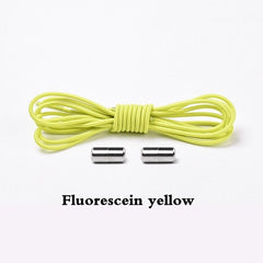 Elastic Lock Shoe Laces No Tie Shoelaces New Simplicity Round Metal Tip Shoelace Leisure Quick Sport Shoe Laces Unisex