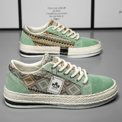 Espadrilles Men Sneakers Flat Canvas Shoes For Men Yuppie Casual Walking Shoes Male Linen Men's Shoes Fisherman's Sneakers Man
