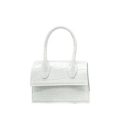 Fashion Crocodile Pattern PVC Women Top Handle Purse Jelly Color Brand Crossbody Bag  Summer Mini Beach Handbag