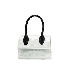 Fashion Crocodile Pattern PVC Women Top Handle Purse Jelly Color Brand Crossbody Bag  Summer Mini Beach Handbag