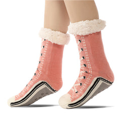 Floor Socks, Lamb Fur, Warm Socks, Postpartum Socks, Home Socks, Sleep Socks, Ultra Thick Plush Women's Socks