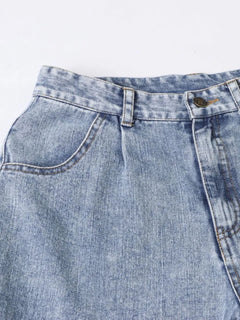 High Waist Straight Leg Jeans