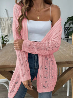 Hollow woven sweater without buttons air-conditioned sweater casual jacket