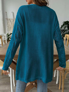 Hollow woven sweater without buttons air-conditioned sweater casual jacket