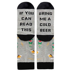 IF YOU CAN READ THIS Autumn And Winter Socks Mid Tube Socks Letter Pattern Midfield Socks