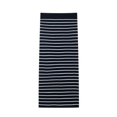 Knitted striped long sleeved suit for outerwear