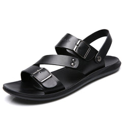 Large size sandals for men beach shoes for men cool slippers for men one shoe dual-use men's sandals