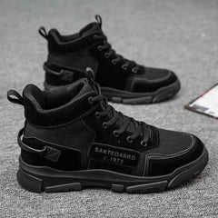 Martin boots men's autumn new style British style workwear boots fashionable men's casual mid top boots